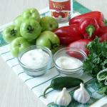 Сборная мясная солянка с зелеными помидорами